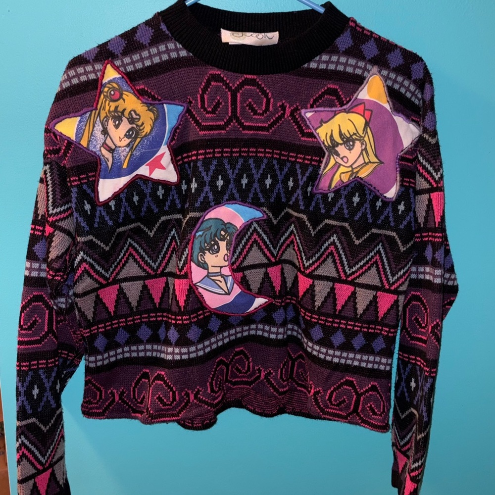 Upcycled Sailor Moon vintage sweater ✨🩷